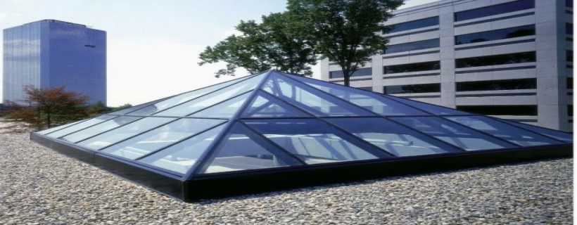 Building Skylight Structure (Glass Dome Roof Construction)