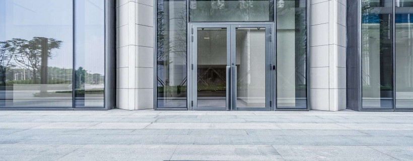 Aluminum Tube Door with Glass