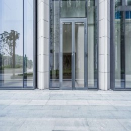 Aluminum Tube Door with Glass